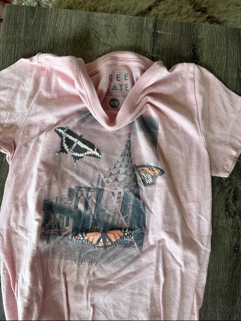 Aeropostale Girls Assorted Graphic Short Sleeve Tees - Pink, Navy, White - Picture 8 of 8